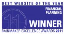 Rainmaker Excellence Awards 2011 - Best Website of the Year - Financial Planning Winner
